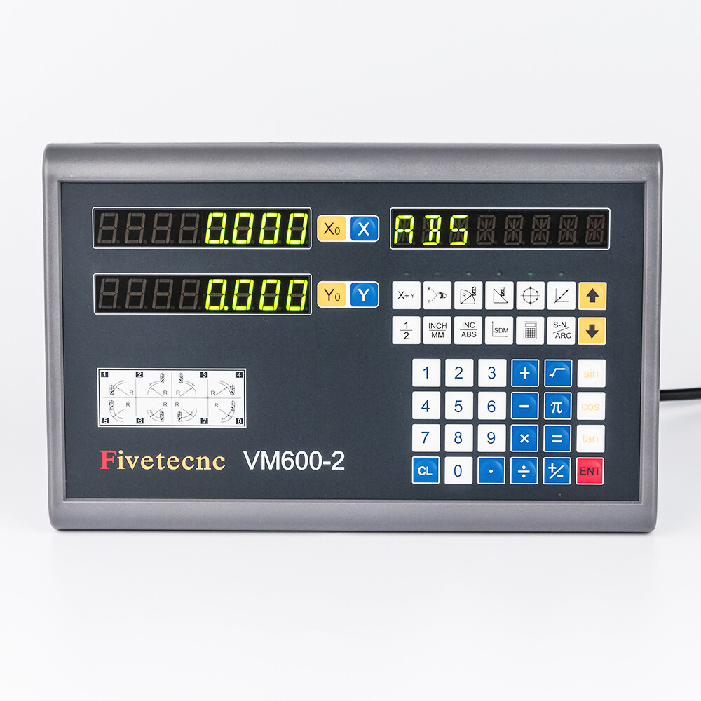 2 axis digital readout VM600-2 DRO with DRO ARM machine tools Fivetecnc display