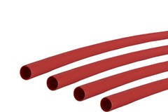 4 Lot TEMCo 1/4″ Marine Heat Shrink Tube 3:1 Adhesive Glue Lined 12″ long RED