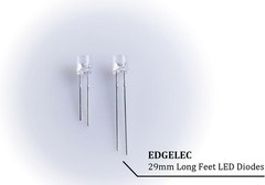 200pcs 10 Colors 5mm LED Light Emitting Diode Assorted Kit 29mm Lead Clear