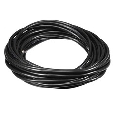 RVV Wire Cable 4 Conductor PVC Coated Copper 20AWG 32.8Ft 0.5x4mm² Black