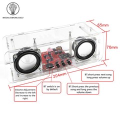 DIY Bluetooth Speaker Kit Stereo Amplifier Sound Circuit Board Component Welding