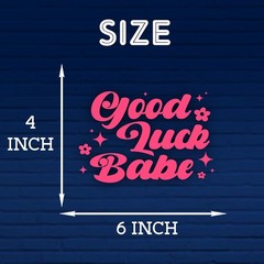Funny and Girly Lucky Car Decal – 6 Inch Waterproof Vinyl Bumper Sticker for Pos