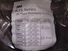 7620-S-2-3-RJS-5GT Cold Shrink QT-III 5/8 KV for #4 AWG Termination Kit 90 Day