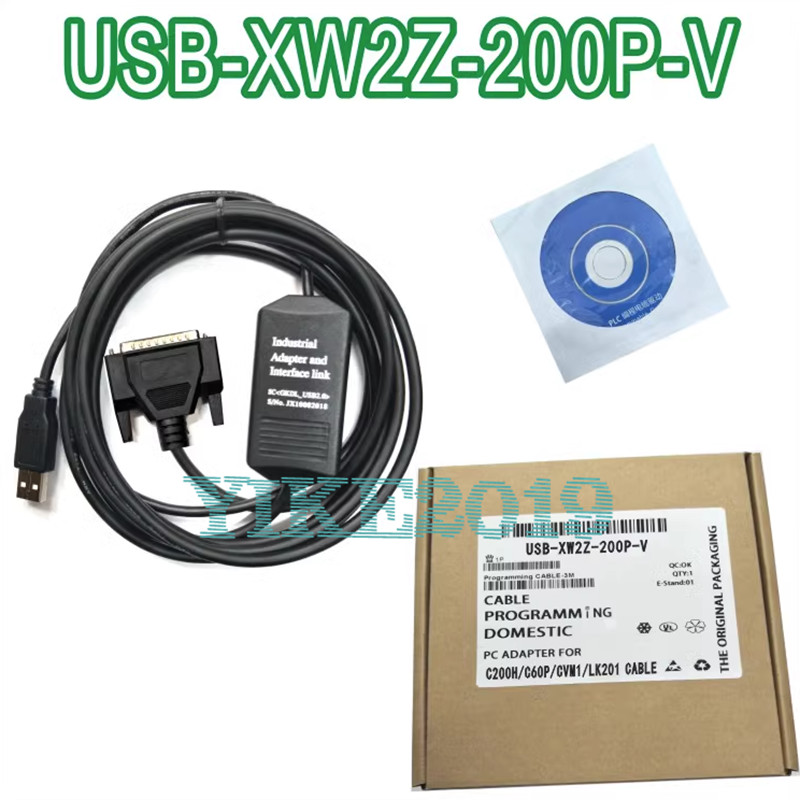 1PC FOR Omron C200H/C60P/CVM1 To LK201 Series Plc Programming Cable XW2Z-200P-V