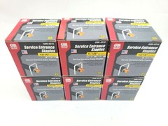 Lot of 6 Boxes of 25 Gardner Bender Service Entrance Staples GSE-5310 13/16″
