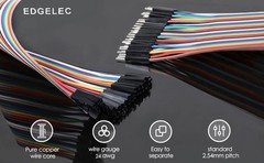 EDGELEC 120PCS Jumper Wires 20cm 2.54mm Dupont Kit Male Female Breadboard