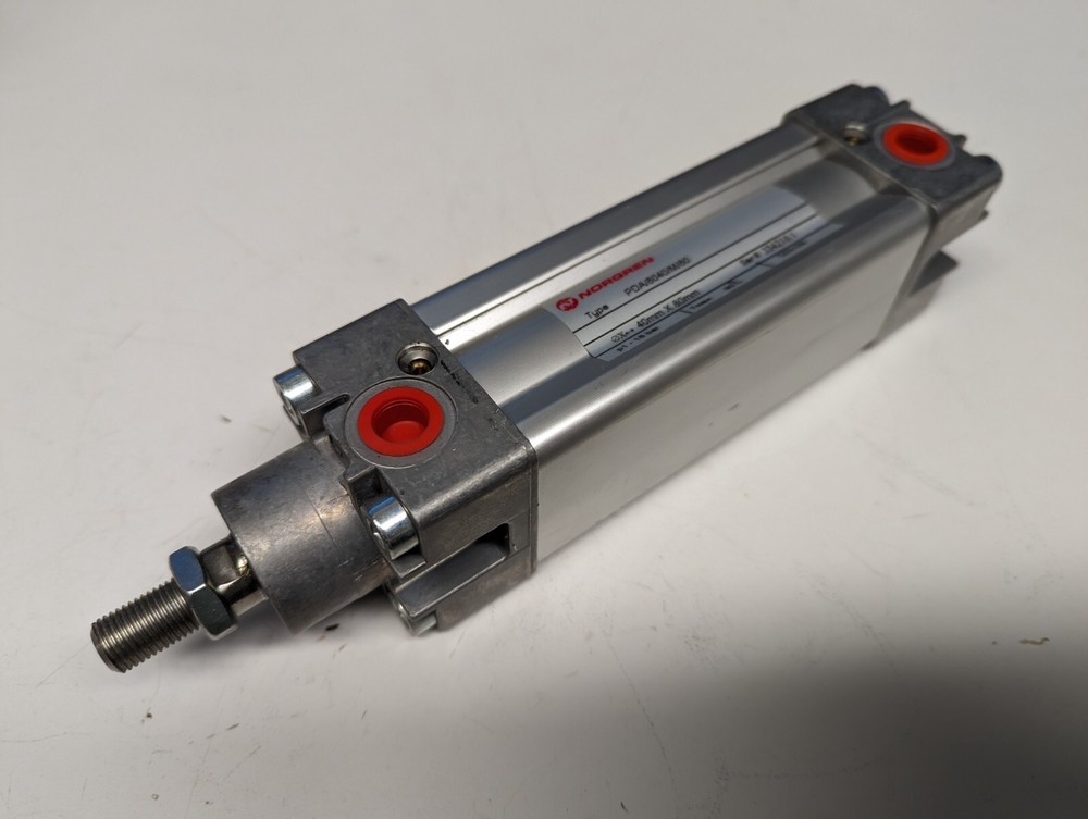 New Norgren Double Acting Pneumatic Cylinder 40mm Bore 80mm Stroke PDA/8040/M/80