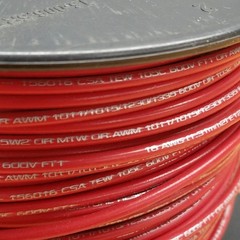 Coleman Cable 41102, 16(26/30)MTW Red Wire – NEW
