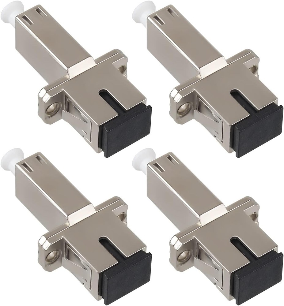 4Pcs LC SC Adapter Female to Female Fiber Optic Connector Single Mode UPC