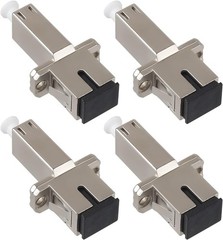 4Pcs LC SC Adapter Female to Female Fiber Optic Connector Single Mode UPC
