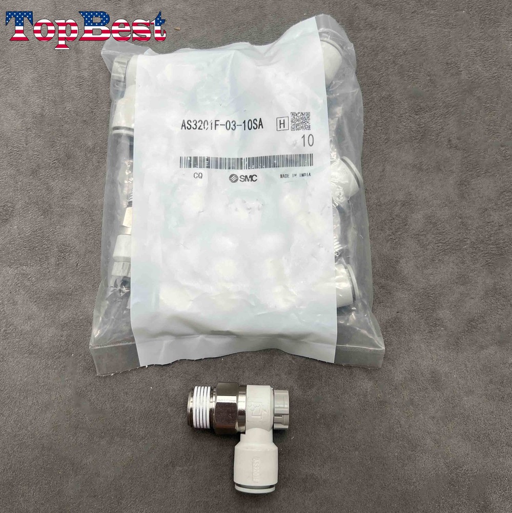 Brand New 10PCS SMC AS3201F-03-10SA Throttle Valve
