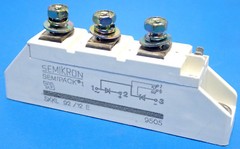 SEMIKRON SEMIPACK 1 SKKL 92/12E THYRISTOR DIODE MODULE 1.2KV 95A 1.65V 2KA 150MA