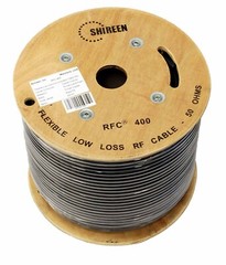 Shireen Low Loss RFC400 50 Ohm cable, LMR400 grade by the ft in 10ft increments