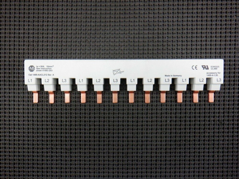 Allen Bradley 1489-AACL312 12 Pole 3 Phase Series A Bus Bar – New No Box