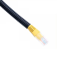 Black Conduit Spilt Cable Tidy Flexible Tube Convoluted Protection Tubing PP/PA