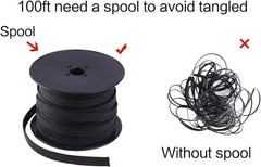 100ft – 1/2″ Expandable Braided Cable Sleeve – Wire Sleeving for Audio, Video