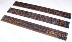 3x NEW 20cm Length Engineering Ruler for Electronic Design in Black/Gold Color