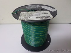 Approx. 800ft New IMS UTC Fuel Cells Wire, 600V, Green/Yellow, 3421184-ON