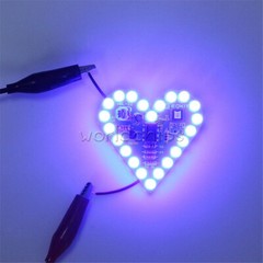 DIY Heart Shape Breathing Lamp Kit Love Shape Electronic Kit DC 4V-6V LED Module