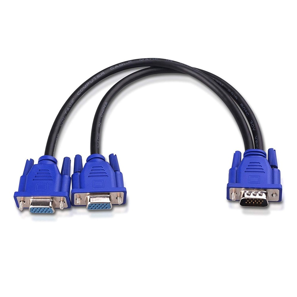 VGA-Y-SPLITTER-1FOOT, Cable Matters, Cable Matters Vga Monitor Y Splitter 1 Foot