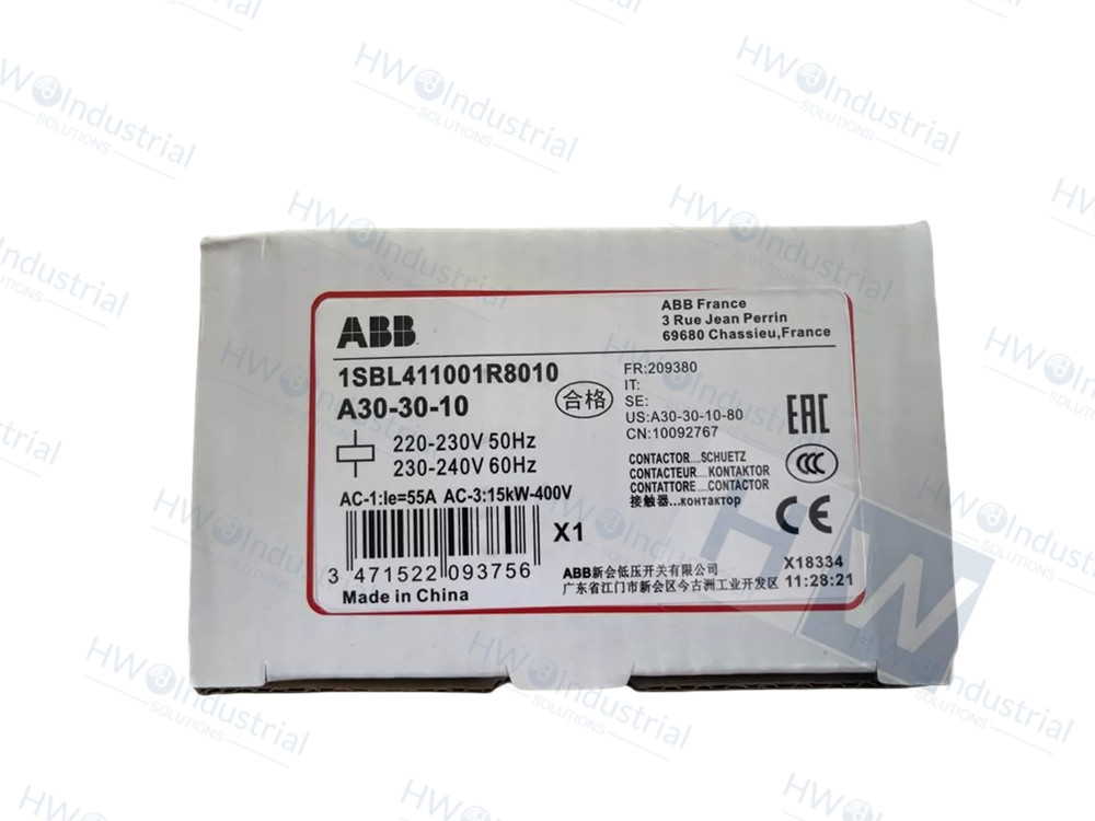 1/Piece A30-30-10 AC220V NEW ABB AC Contactor