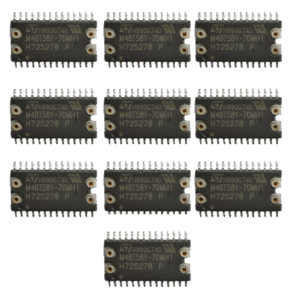 10pc ST Micro M48T58Y-70MH1 IC; ‘Timekeeper’ 64kb SRAM SMD NVRAM RTC SMT USA