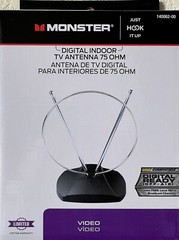 Monster Digital Indoor TV Antenna, 75 OHM #140062-00