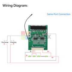 13S 48V 30A 18650 Li-ion Battery Protection Board BMS with Balance for E-Bike