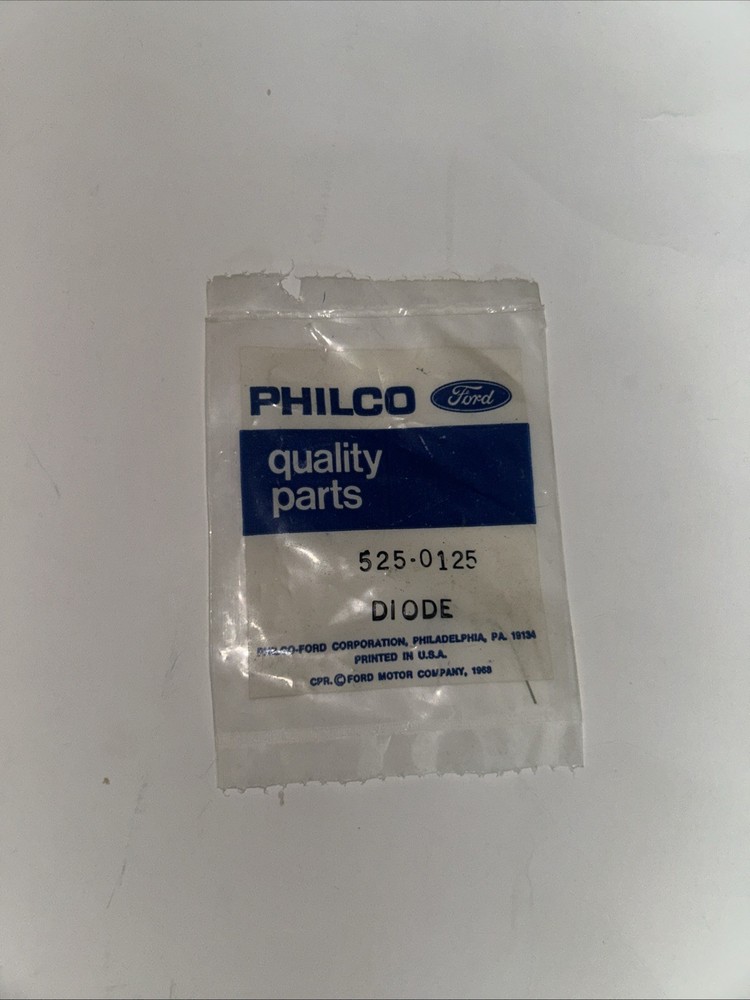 Ford Vintage “OEM” PHILCO-FORD 1970’s Radio Quality Parts #525-0125 DIODE