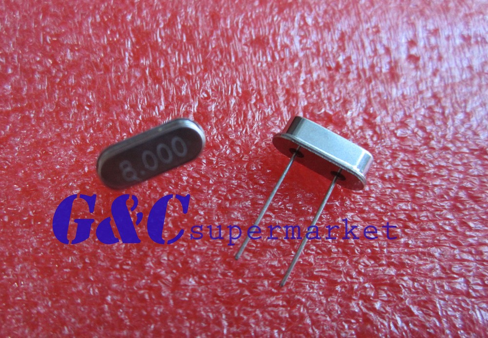 200pcs 8MHz /8.000 MHZ Crystal Oscillator HC-49S GOOD QUALITY C2