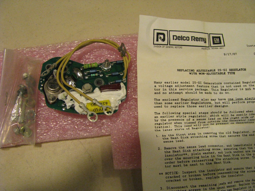 DELCO REMY ( GM ) VOLTAGE REGULATOR # 1892824 NSN: 6110-01-099-2917 10498824