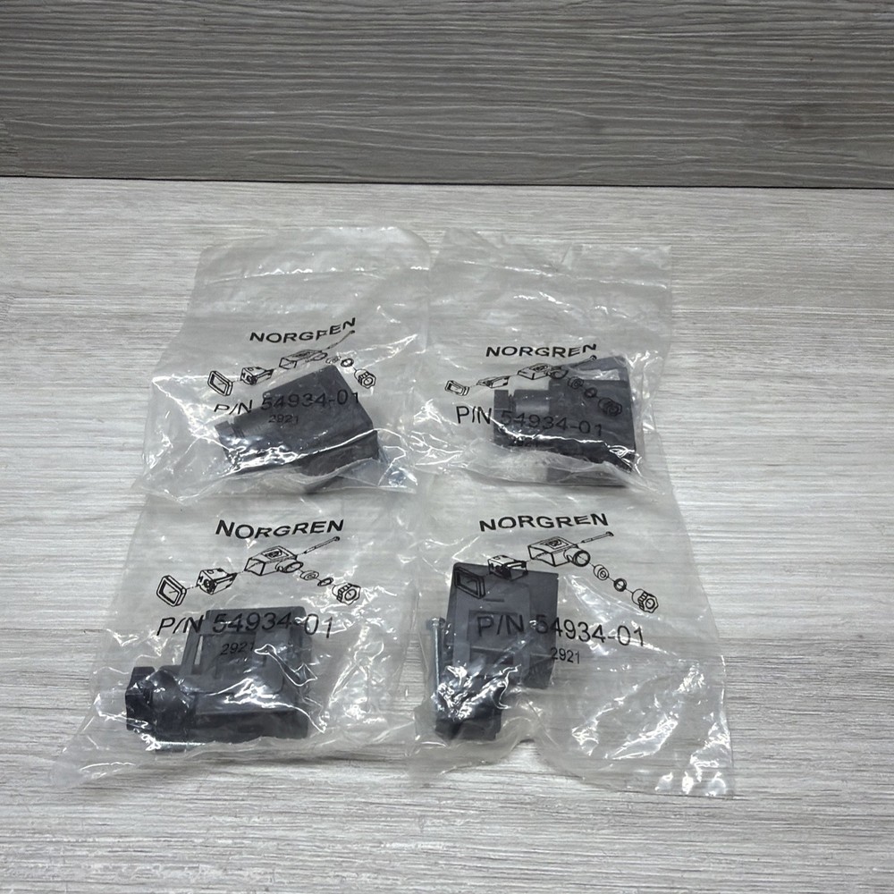 Lot Of 4 Norgren 54934-01 Plug-in Electrical Connector / DIN Connector, New