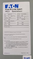 Eaton PRLX Switchboard – 2000A 480/277V 3PH 4W MLO – Indoor – NEW
