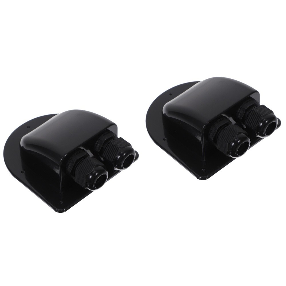 2 Pieces Solar Panel Cable Organizer Dual Hole Entry Glands Waterproof