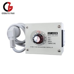 110V 4000W Adjustable Voltage Regulator Dimming SCR Temperature Speed Controller
