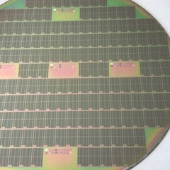 150 mm Silicon Wafer With integrated circuit Of Semiconductors Art