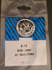 (PACK OF 1) 12V DC 75ma 5mm Workman Electronic Products E13 Display Mini Lamp