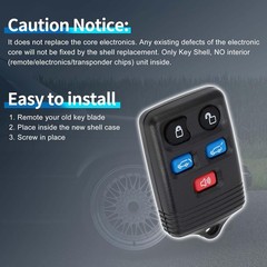 Replacement Key Fob Shell Case for 2003-2010 Ford Expedition & Navigator 5-Butto