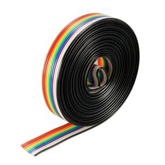 1pcs Flat Ribbon Cable 10P Rainbow IDC Wire 1.27mm Pitch 3 Meters