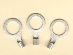 25 Non Insulated RING Terminal Connectors #12-10 Wire Gauge AWG 1/2″ Stud USA