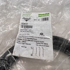 Murr Elektronik SC8-5T Transmitter Cable, 8mm DIN 43650 Form C, 5m