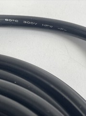 WIRE AWM Style 2464, 300v, 80 C 14 AWG, 2 conductor, 32 Feet black