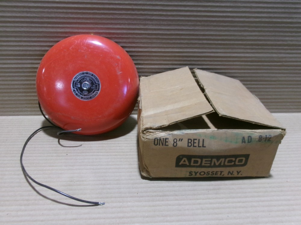 Ademco AD 8-12 8″ Red Fire Alarm Bell AK