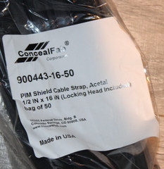 CONCEALFAB 900443-16-50 PIM Shield Cabel Strap Acetal 1/2″ x 16″ (Bag of 50)