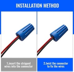Waterproof Outdoor Electrical Connector Cable Terminal blue