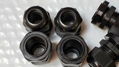 PG16 Waterproof Wire Cable Glands Clamp Black Plastic Connector 10 pcs Ships USA