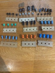 Assorted Electrolytic Capacitor Lot Vintage Electronic Components Mixed Values