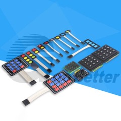 1 2 3 4 Key Membrane Switch Keypad 1×1 1×2 1×3 1×4 Matrix Array Keypad Keyboard