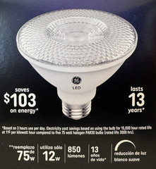 GE 75-Watt PAR30 Short Neck Soft White Wet-Rated LED Flood Light – 850 Lumens