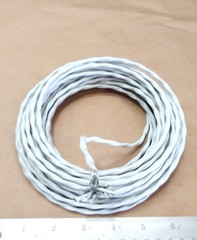 ( 10 FT ) M27500A16ML2T08 White (16Awg) 2/C 19×29 Electrical Power Cable 600V